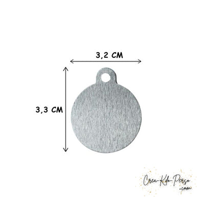Médaille identification cheval personnalisée pendentif pour licol motif floral rose