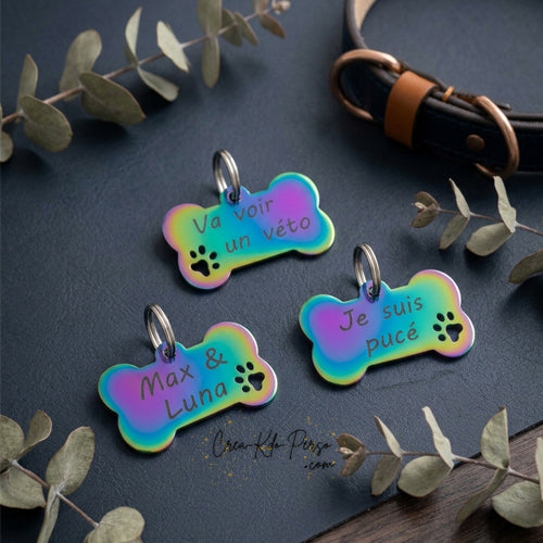 médaille personnalisée gravure pour petit chien