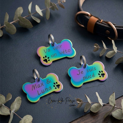 médaille personnalisée gravure pour petit chien