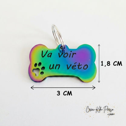 médaille personnalisée gravure pour petit chien