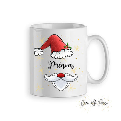 Mug tasse personnalisé cadeau Père Noël prénom