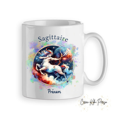 Mug personnalisé signe astrologique Sagittaire cadeau zodiaque horoscope