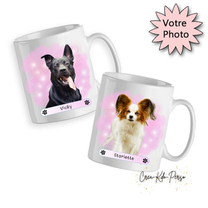 mug personnalisé avec la photo de votre chiot chien 
