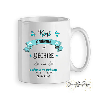 mug cadeau kiné kinésithérapeute personnalisé