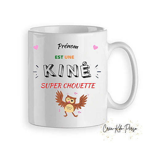 mug cadeau kiné kinésithérapeute personnalisé