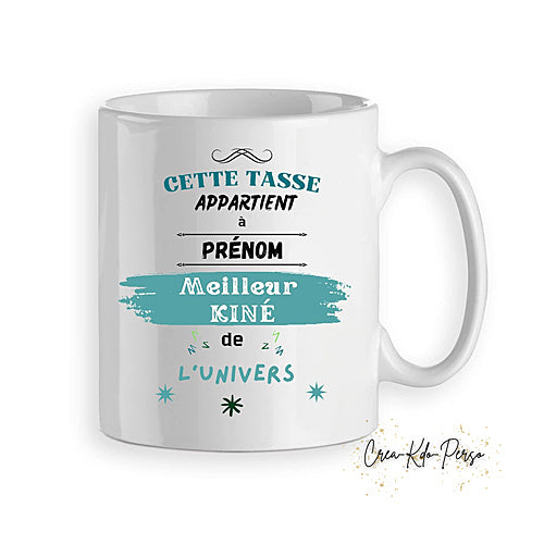 mug cadeau kiné kinésithérapeute personnalisé