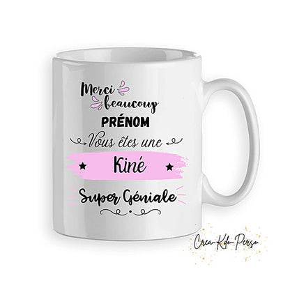mug cadeau kiné kinésithérapeute personnalisé