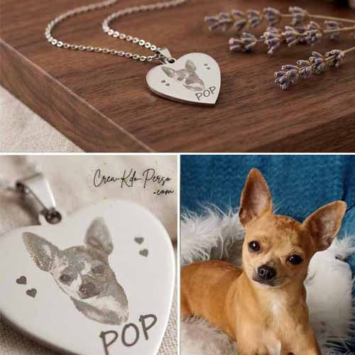 gravure photo personnalisée pendentif coeur bijou gravé prénom texte