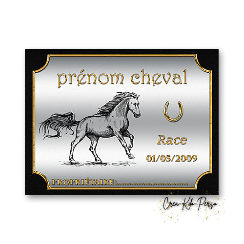 plaque de box personnalisée 