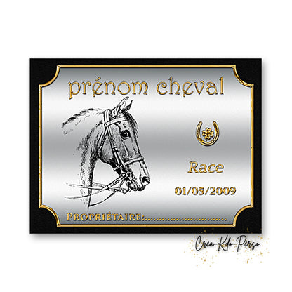plaque de box personnalisée 