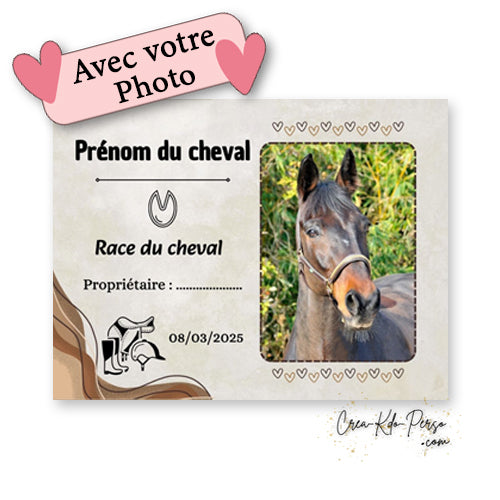 plaque de box personnalisée photo
