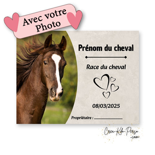 plaque de box personnalisée photo