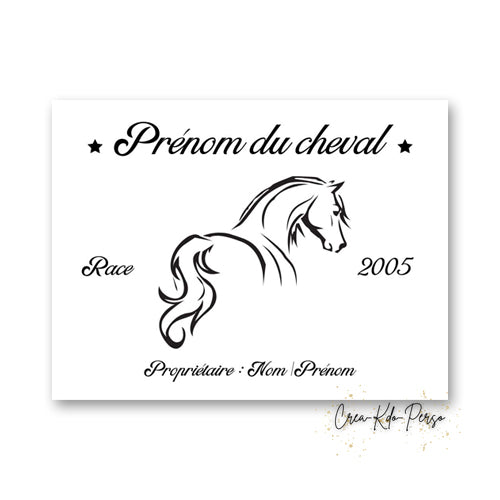 plaque de box personnalisée 