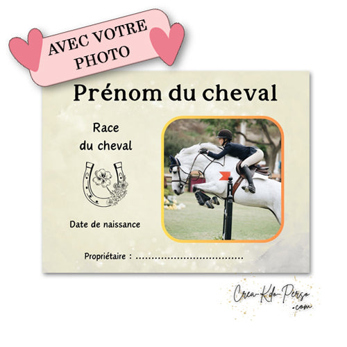 plaque de box personnalisée photo