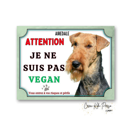 Plaque de portail Airedale 