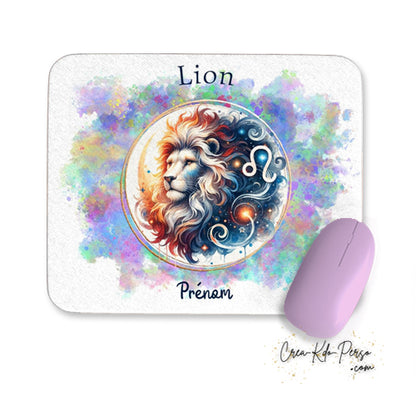 tapis de souris personnalisé astrologie lion