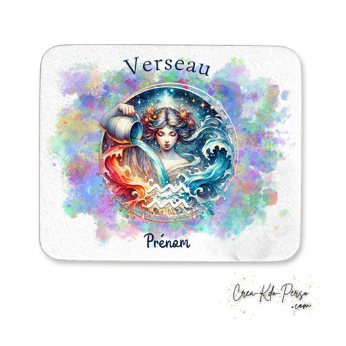 Tapis de souris personnalisé signe astrologique Verseau horoscope