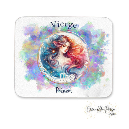 Tapis de souris personnalisé signe astrologique Vierge horoscope zodiaque