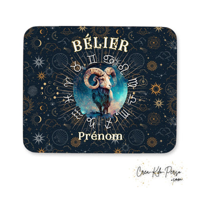 Tapis de souris personnalisé signe astrologique horoscope Bélier