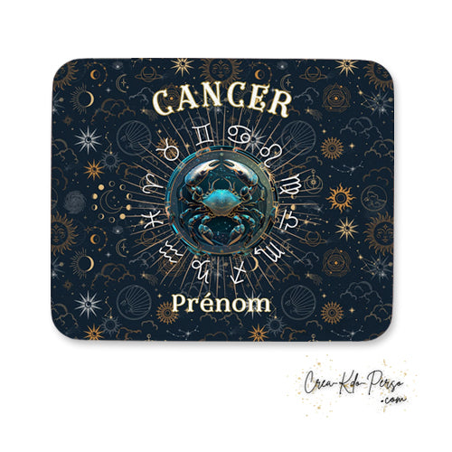 Tapis de souris personnalisé signe astrologique horoscope Cancer