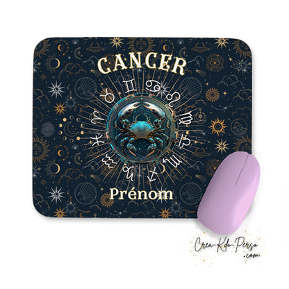 Tapis de souris personnalisé signe astrologique horoscope Cancer