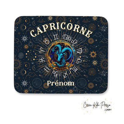 Tapis de souris personnalisé signe astrologique horoscope Capricorne