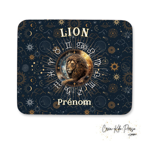 Tapis de souris personnalisé signe astrologique horoscope Lion