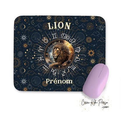 Tapis de souris personnalisé signe astrologique horoscope Lion