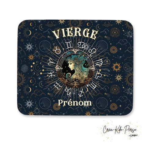 Tapis de souris personnalisé signe astrologique horoscope Vierge