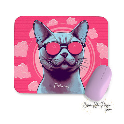 tapis de souris thème chat et chaton personnalisé